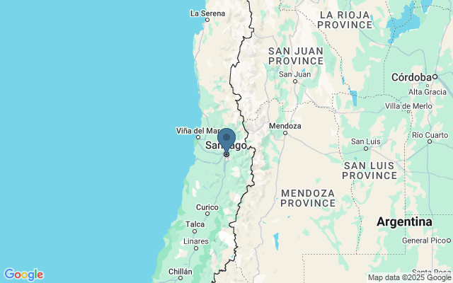 Kaart met locatie Cultuur in Santiago